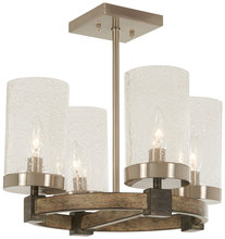 Minka-Lavery 4637-106 - BRIDLEWOOD - 4 LIGHT SEMI FLUSH