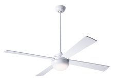 Modern Fan Co. BAL-GW-52-WH-652-002 - Ball Fan; Gloss White Finish; 52" White Blades; 20W LED; Fan Speed and Light Control (3-wire)