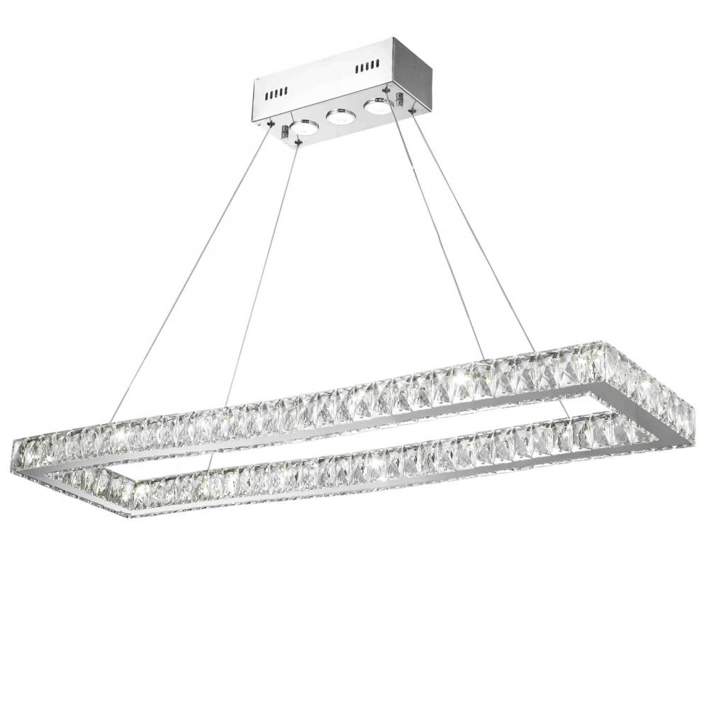Chrome rectangular chandelier new arrivals