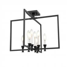 DVI DVP37112EB - CARISBROOKE 21" SEMI-FLUSH, BLACK