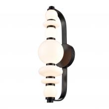 DVI DVP48101EB-TO - CORSAIR 18" SCONCE, BLACK W/TRUE OPAL GLASS