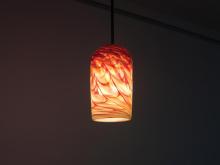 WPT Design ROSE-CYL-CLWH-SV-35 - Rose Cylinder - Pendant - Incandescent 35" OA Drop-Clear White