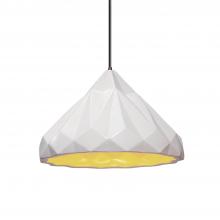 Justice Design Group CER-6450-MTGD-DBRZ-BKCD-LED1-700 - Geometric 1-Light LED Pendant