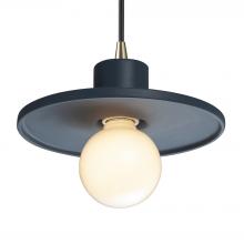 Justice Design Group CER-6325-MID-ABRS-BKCD - Saucer Pendant