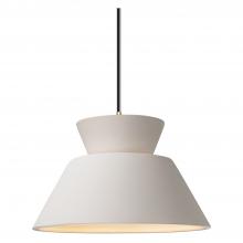 Justice Design Group CER-6420-BIS-ABRS-BKCD-LED1-700 - Trapezoid 1-Light LED Pendant