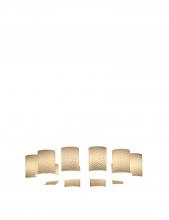 Justice Design Group FSN-8763-10-WEVE-MBLK - Dakota 12-Light Ring Chandelier (Tall)