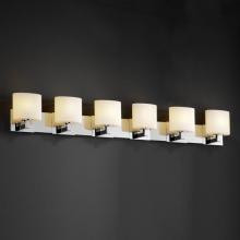 Justice Design Group FSN-8926-20-OPAL-NCKL - Modular 6-Light Bath Bar