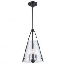 Trans Globe 11583 BK - 3LT PEND-11" CLEAR TEE PEE-BK