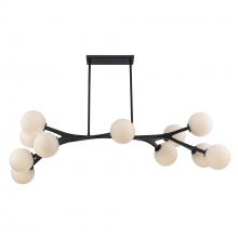 Trans Globe 11639 BK - 11LT PENDANT-ANGLED ARMS-WHITE