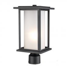 Trans Globe 51403 BK - 1LT POST TOP-FROSTED INNER CYL