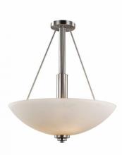 Trans Globe 70528-1 BN - 3LT PENDANT-DOUBLE DISK-20"-BN