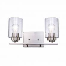 Trans Globe 80522 BN - 2LT BATH BAR-DOUBLE DISK-BN-SE