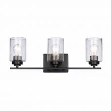 Trans Globe 80523 BK - 3LT BATH BAR-DOUBLE DISK-BK-SE