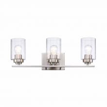 Trans Globe 80523 BN - 3LT BATH BAR-DOUBLE DISK-BN-SE