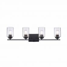 Trans Globe 80524 BK - 4LT BATH BAR-DOUBLE DISK-BK-SE