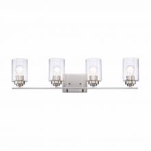 Trans Globe 80524 BN - 4LT BATH BAR-DOUBLE DISK-BN-SE