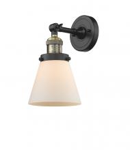 Innovations Lighting 203-BAB-G61 - Cone - 1 Light - 6 inch - Black Antique Brass - Adjustable Sconce