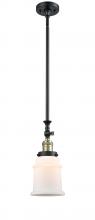 Innovations Lighting 206-BAB-G181 - Canton - 1 Light - 6 inch - Black Antique Brass - Stem Hung - Adjustable Mini Pendant