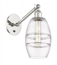 Innovations Lighting 317-1W-PN-G557-6CL - Vaz - 1 Light - 6 inch - Polished Nickel - Adjustable Sconce