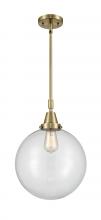 Innovations Lighting 447-1S-AB-G202-12 - Beacon - 1 Light - 12 inch - Antique Brass - Mini Pendant