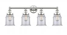 Innovations Lighting 616-4W-PN-G182 - Canton - 4 Light - 33 inch - Polished Nickel - Bath Vanity Light