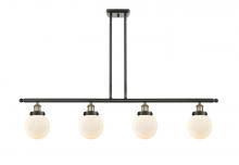 Innovations Lighting 916-4I-BAB-G201-6 - Beacon - 4 Light - 48 inch - Black Antique Brass - Stem Hung - Island Light
