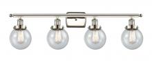 Innovations Lighting 916-4W-PN-G204-6 - Beacon - 4 Light - 36 inch - Polished Nickel - Bath Vanity Light
