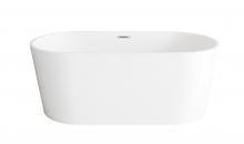 Elegant BT30159GW-PCH - Bathtub 59.1 x 29.5 x 23 GW with PCH drain kit