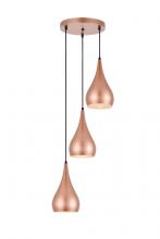 Elegant LDPD2000HG - Nora Hang D14.5"H11.5"L3 Honey Gold
